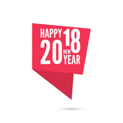 2018 happy new year background vector