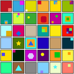 Abstract square color background vector