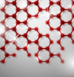 abstract molecular structure vector image