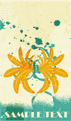 abstract pattern for design retro poster vector image