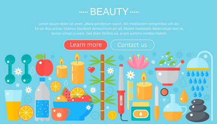 concept beauty and shopping icons vector