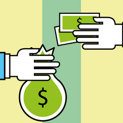 analytics and investment business vector image