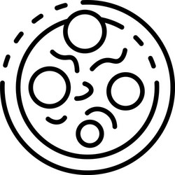 diplococcus icon outline style vector image