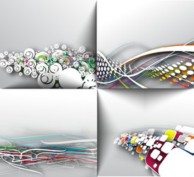 Dynamic Geometric Mosaic Pattern vector image