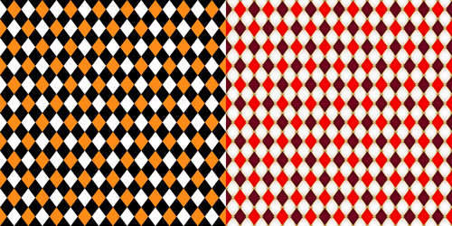 harlequin patterns rhombus lozenge pattern vector image
