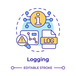 logging multi color concept icon vector image