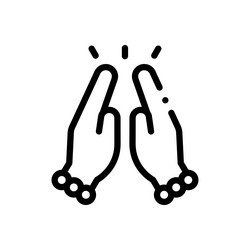 namdaemum icon thin linear style design isolated vector image
