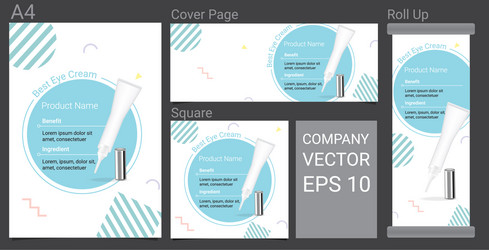 Product description advertising template Vector Image