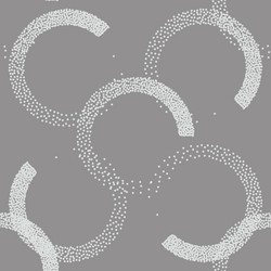 stipple seamless pattern in retro style on grey vector image