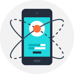 update flat web icon vector image