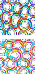abstract seamless circle patterns in modern grunge vector image