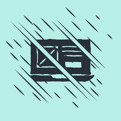 black ui or ux design icon isolated on green vector image