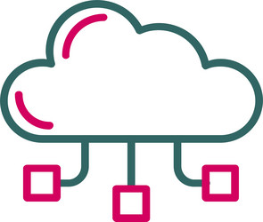 cloud computing icon design vector image