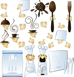 Chef and Hands vector image