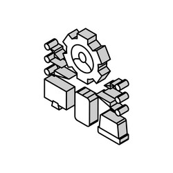 devices connection of user ugc isometric icon vector image