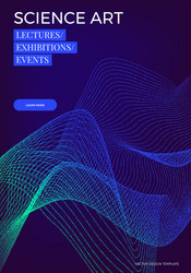 futuristic background with dynamic particles vector image