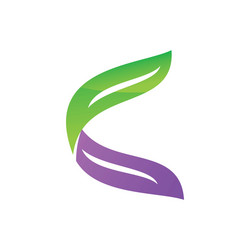 Leaf letter c logo icon design Royalty Free Vector Image