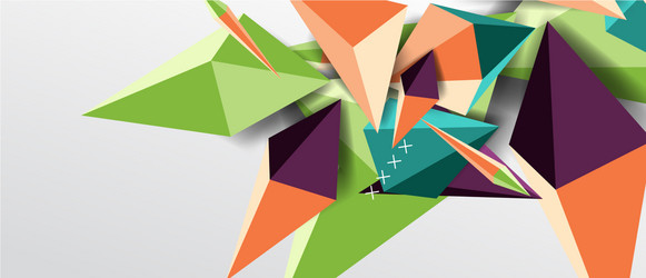 trendy simple triangle abstract background vector image