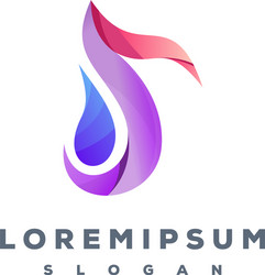 abstract colorful logo design ready to use vector image