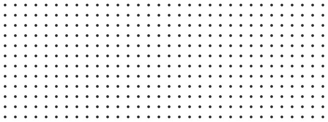 black dot grid notebook page template on white vector image