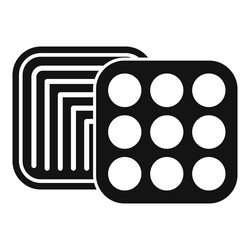 cpu chipset modern technology computing icon vector image