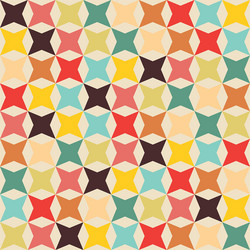 four-pointed star octagon pattern seamless vector image