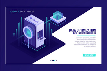 information search data optimization concept vector