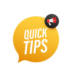 megaphone hand business concept with text quick vector image