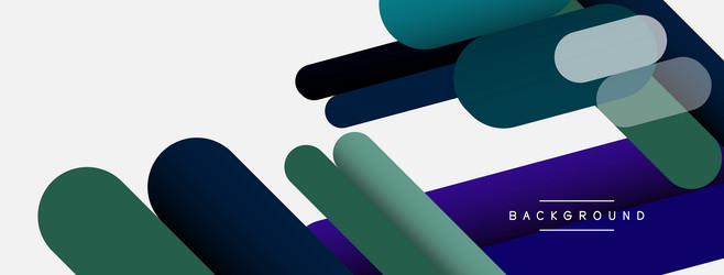 overlapping round shapes and lines background vector image