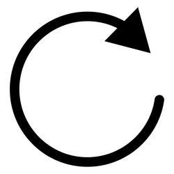refresh icon reload rotation vector image