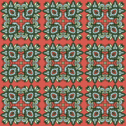 seamless pattern with mosaic tiles vector image