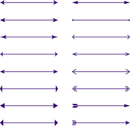set of icons black arrows different types vector image