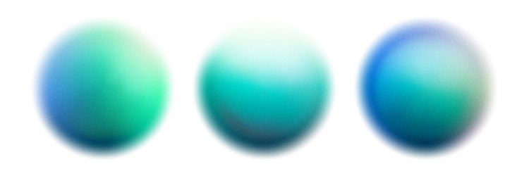 teal blue or turquoise gradation sphere with noise vector image