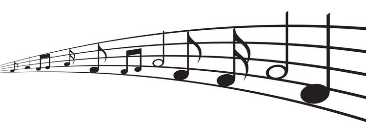 notes music sheet pattern icon vector image