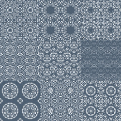 set of seamless tileable background patterns vector image