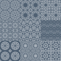 Set of seamless tileable background patterns vector