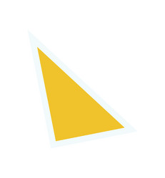 bold abstract triangle element sticker vector image