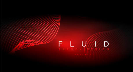 digital flowing wave particles abstract background vector image
