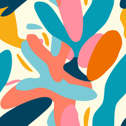 Seamless pattern with abstract shapes for your vector