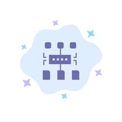 algorithm program user document blue icon vector image