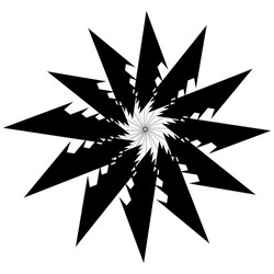 circular geometric element rotating shapes forms vector image
