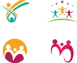 community network and social icon design template vector image