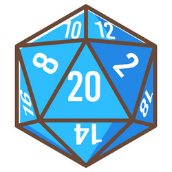 Dice Cube - RPG Game vector image