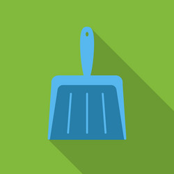 Dustpan flat icon for web and mobile vector