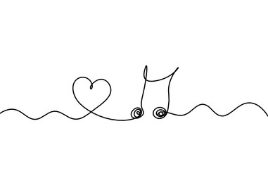 Abstract Heart Note vector image