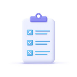 assignment icon clipboard checklist document vector image