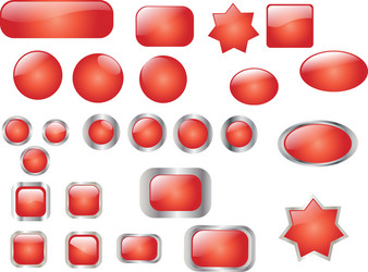 red button vector image