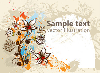 Rustic autumn background vector