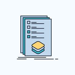 categories check list listing mark flat icon vector image