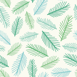 leaf pattern background seamless repeat vector image